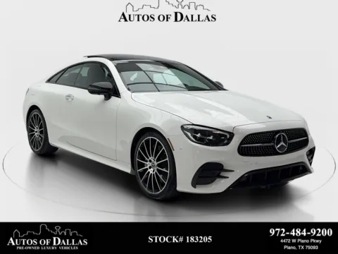 Black 2022 Mercedes-Benz E-Class E 450 Coupe AMG NIGHT PKG,NAV,CAM,PANO,BLIND SPOT for sale in Plano, TX