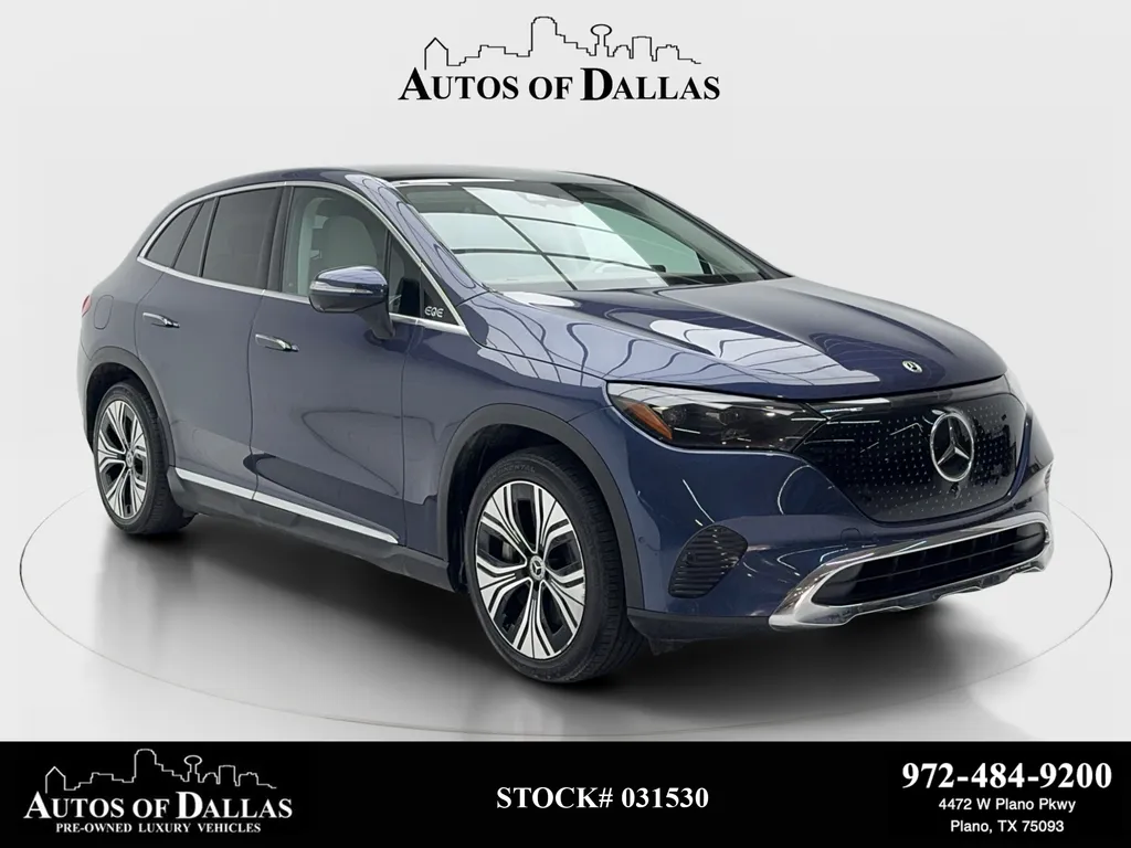 Blue 2023 Mercedes-Benz EQE 350 SUV NAV,CAM,PANO,CLMT STS,BLIND SPOT for sale in Plano, TX