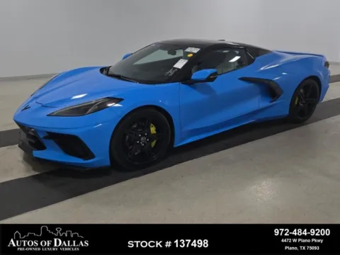 Blue 2023 Chevrolet Corvette Stingray CAM,PARK ASST,20" WLS,LED LIGHTS for sale in Plano, TX