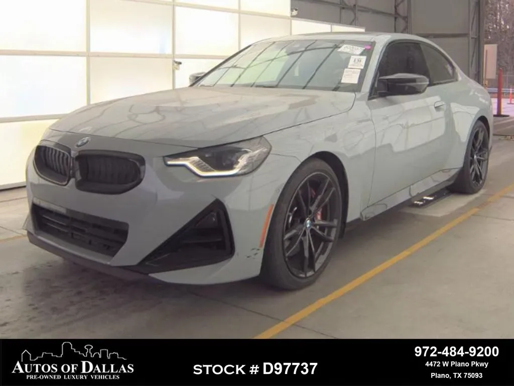 Gray 2024 BMW 2 Series M240i M SPORT,NAV,CAM,SUNROOF,BLIND SPOT for sale in Plano, TX