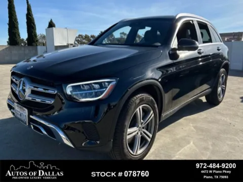 Black 2022 Mercedes-Benz GLC 300 NAV,CAM,PANO,HTD STS,BLIND SPOT,18" WLS for sale in Plano, TX