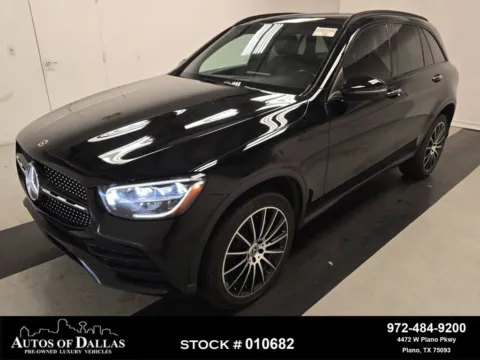 Black 2021 Mercedes-Benz GLC 300 AMG NIGHT PKG,NAV,CAM,PANO,BLIND SPOT for sale in Plano, TX