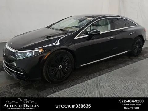 Black 2023 Mercedes-Benz EQS 450 NAV,CAM,PANO,CLMT STS,BLIND SPOT for sale in Plano, TX