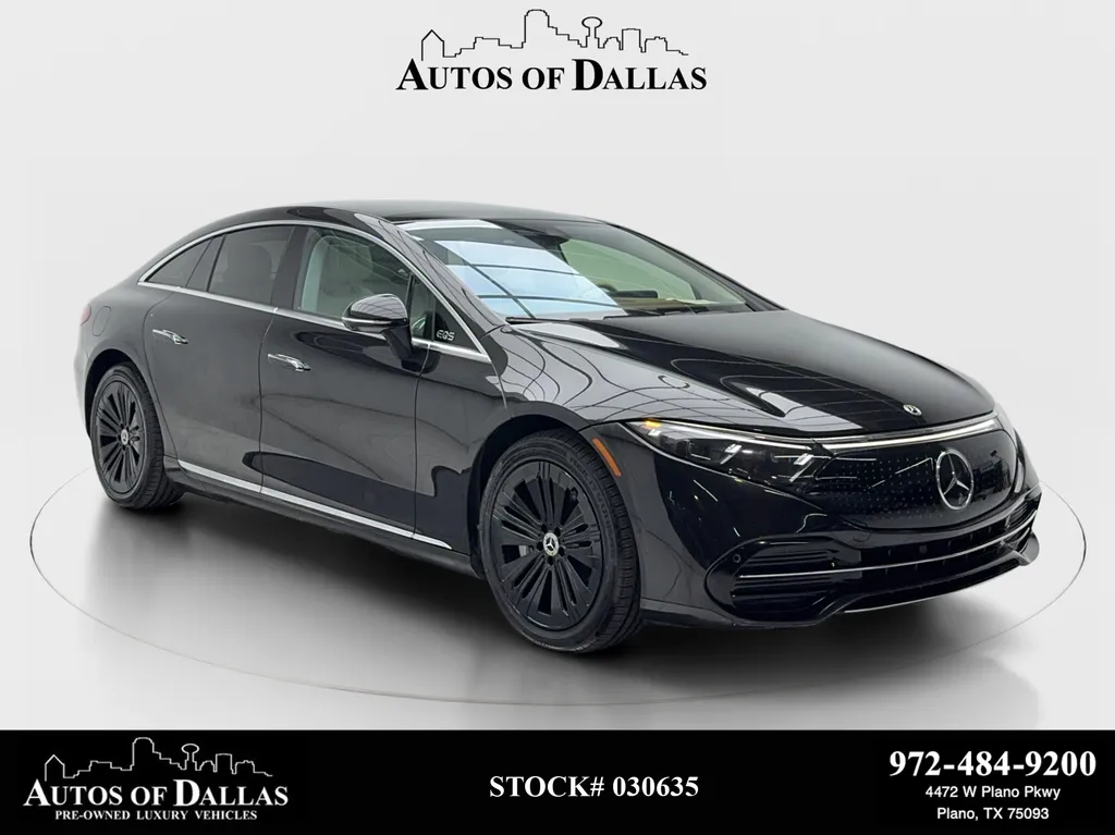 Black 2023 Mercedes-Benz EQS 450 NAV,CAM,PANO,CLMT STS,BLIND SPOT for sale in Plano, TX