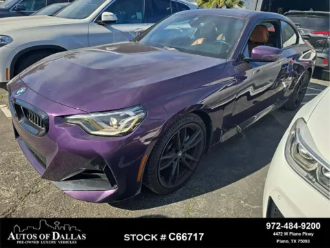 Purple 2022 BMW 2 Series 230i M SPORT,NAV,CAM,HTD STS,BLIND SPOT for sale in Plano, TX