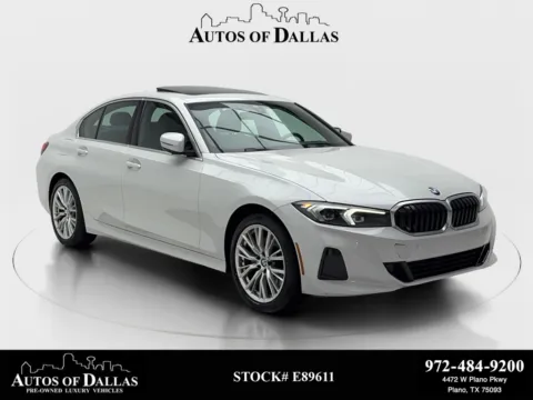 White 2024 BMW 3 Series 330i SPORT LINE,NAV,CAM,SUNROOF,BLIND SPOT for sale in Plano, TX