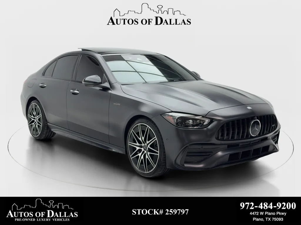 2025 Mercedes-Benz C-Class C 43 AMG NIGHT PKG,NAV,CAM,PANO,CLMT STS,HEADS UP for sale in Plano, TX