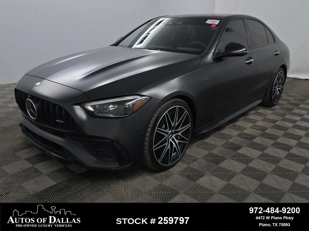 2025 Mercedes-Benz C-Class C 43 AMG NIGHT PKG,NAV,CAM,PANO,CLMT STS,HEADS UP