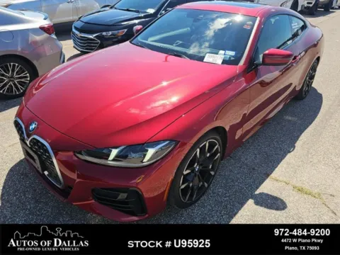 Red 2026 BMW 4 Series 430i xDrive M SPORT,NAV,CAM,SUNROOF,HEADS UP for sale in Plano, TX