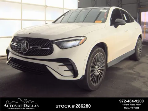 Black 2025 Mercedes-Benz GLC 300 Coupe AMG NIGHT PKG,NAV,CAM,PANO,20" WHLS for sale in Plano, TX