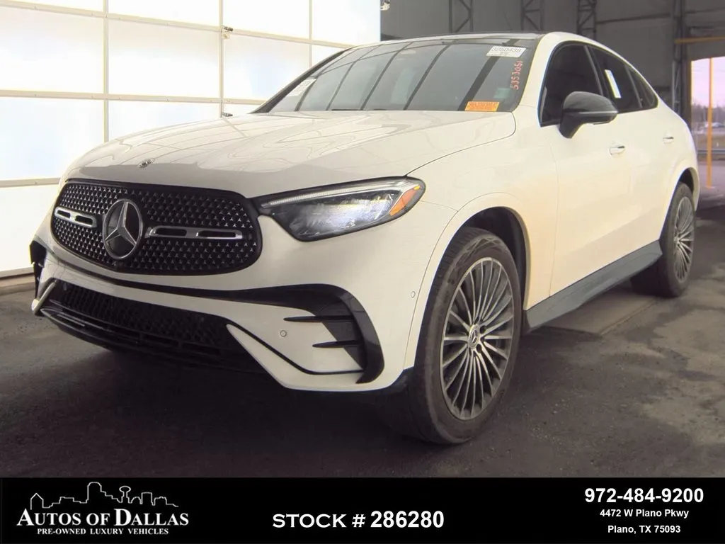 Black 2025 Mercedes-Benz GLC 300 Coupe AMG NIGHT PKG,NAV,CAM,PANO,20" WHLS for sale in Plano, TX