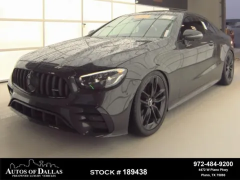 Black 2023 Mercedes-Benz E-Class E 53 AMG Coupe NIGHT PKT,AMG PERFORMANCE EXHAUST,H for sale in Plano, TX