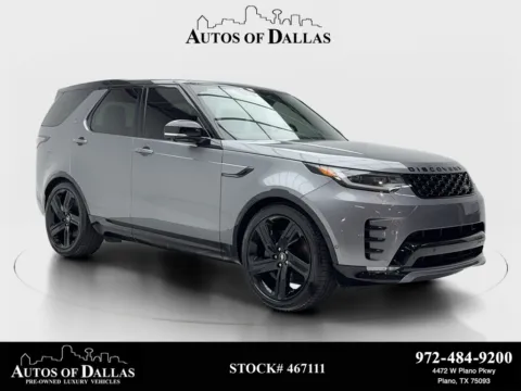 Gray 2023 Land Rover Discovery HSE R-Dynamic NAV,CAM,PANO,BLIND SPOT,3RD ROW for sale in Plano, TX