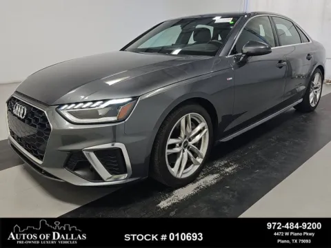 Gray 2023 Audi A4 45 S line Premium CAM,SUNROOF,HTD STS,BLIND SPOT for sale in Plano, TX