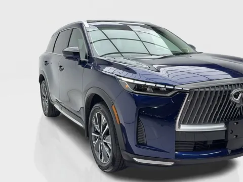 Photos of 2026 INFINITI QX60 LUXE NAV,CAM,SUNROOF,CLMT STS,BLIND SPOT,3RD ROW for sale in Plano, TX at Autos of Dallas - Plano