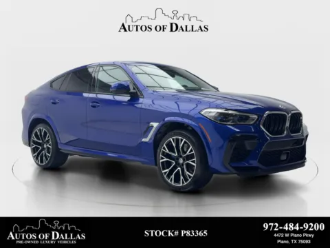 Blue 2023 BMW X6 M NAV,CAM,PANO,CLMT STS,HEADS UP,22" M WLS for sale in Plano, TX