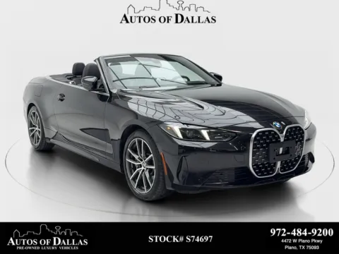 White 2025 BMW 4 Series 430i Convertible SPORT LINE,NAV,CAM,HTD STS,BLIND for sale in Plano, TX