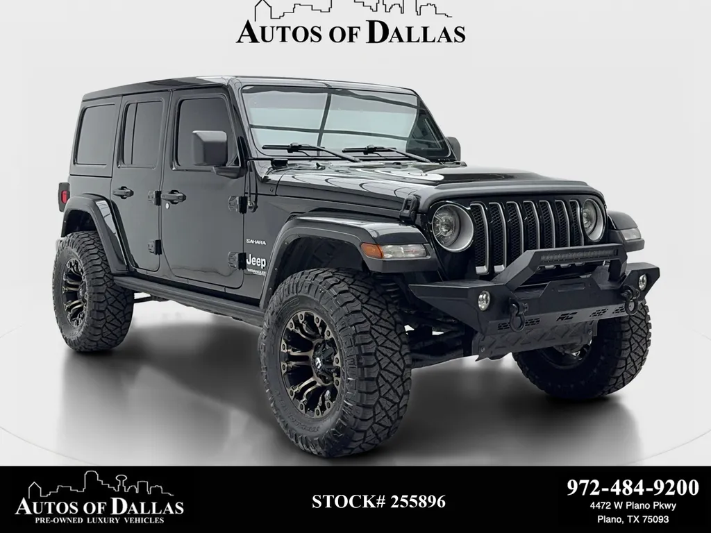Black 2022 Jeep Wrangler Unlimited Sahara for sale in Plano, TX