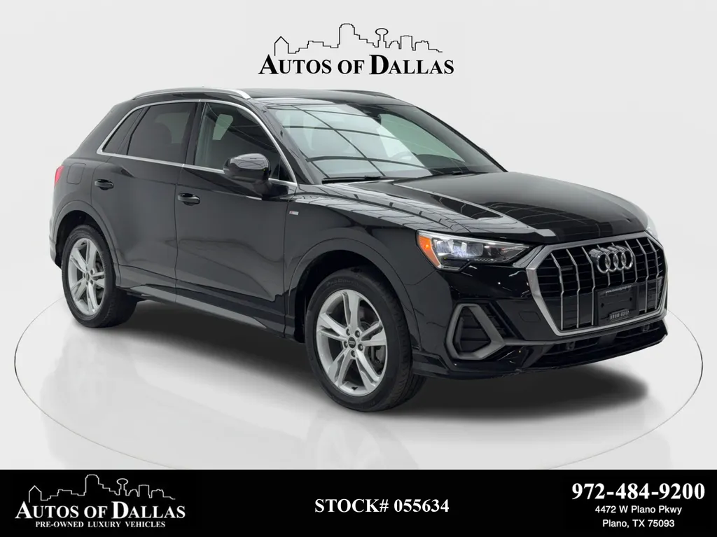 Black 2021 Audi Q3 Premium CAM,PANO,HTD STS,BLIND SPOT,18" WLS for sale in Plano, TX