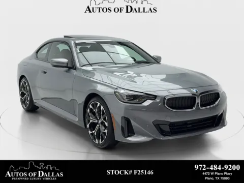 Gray 2025 BMW 2 Series 230i SPORT LINE,NAV,CAM,SUNROOF,HEADS UP for sale in Plano, TX