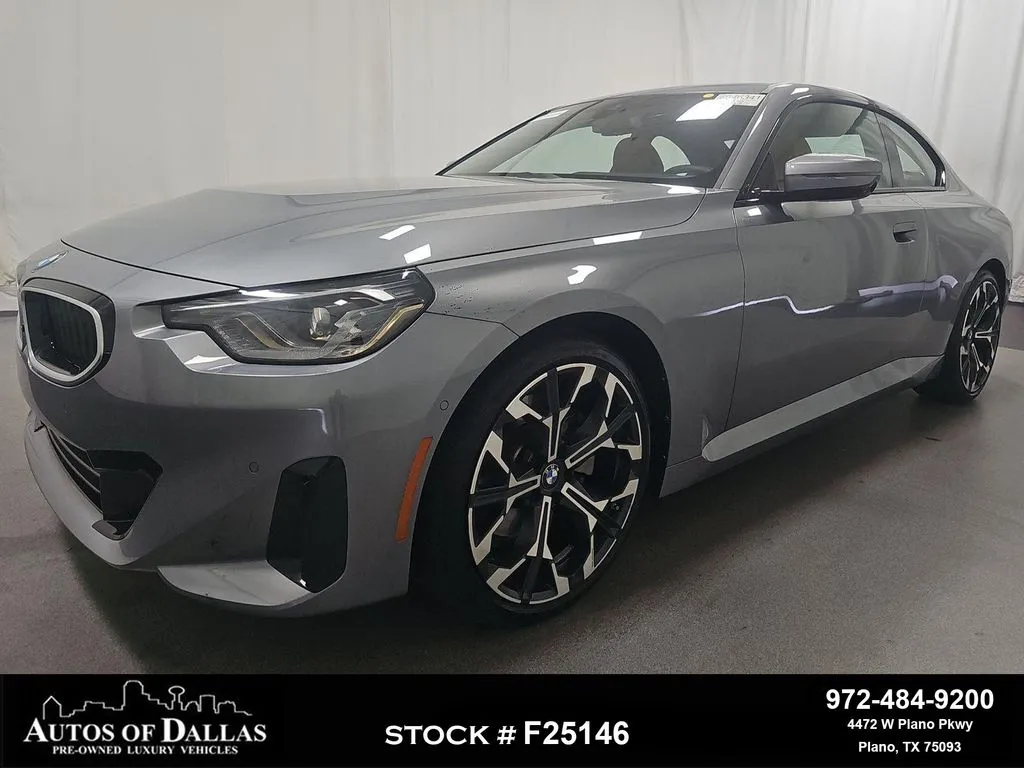 Gray 2025 BMW 2 Series 230i SPORT LINE,NAV,CAM,SUNROOF,HEADS UP for sale in Plano, TX
