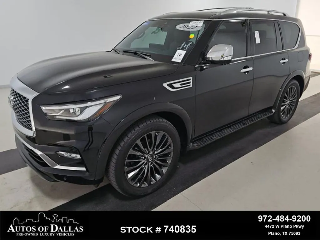 Black 2022 INFINITI QX80 Sensory for sale in Plano, TX