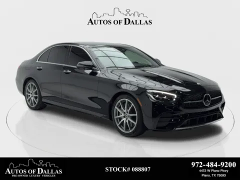 Black 2022 Mercedes-Benz E-Class E 350 AMG SPORT,NAV,CAM,PANO,BLIND SPOT for sale in Plano, TX