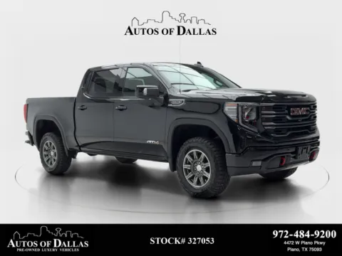 Black 2025 GMC Sierra 1500 AT4 NAV,CAM,CLMT STS,BLIND SPOT,18" WLS for sale in Plano, TX