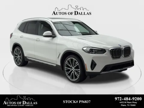 White 2023 BMW X3 sDrive30i X LINE,NAV,CAM,PANO,HTD STS,BLIND SPOT,2 for sale in Plano, TX