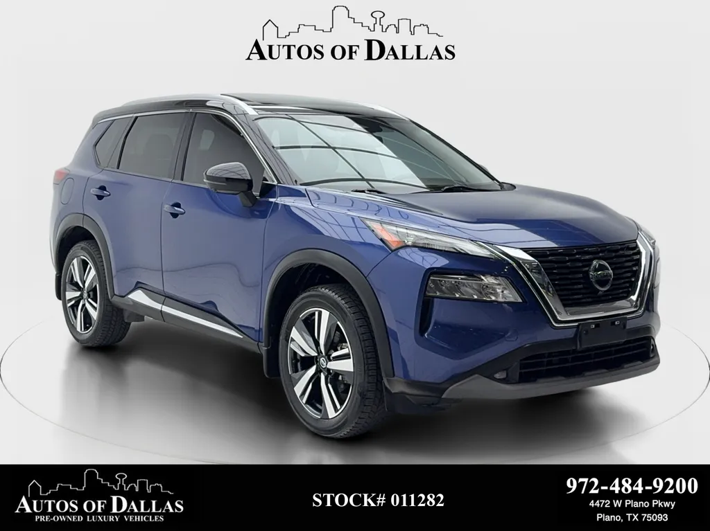 Blue 2021 Nissan Rogue SL for sale in Plano, TX