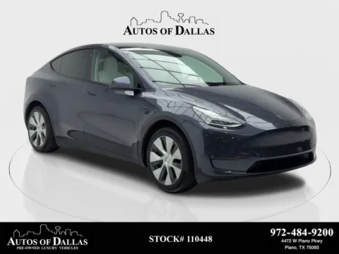 Blue 2021 Tesla Model Y Standard Range NAV,CAM,PANO,HTD STS,BLIND SPOT for sale in Plano, TX