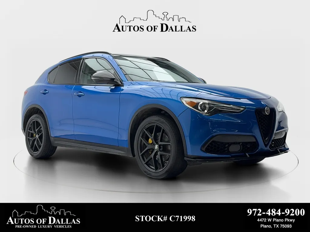Blue 2019 Alfa Romeo Stelvio Ti for sale in Plano, TX