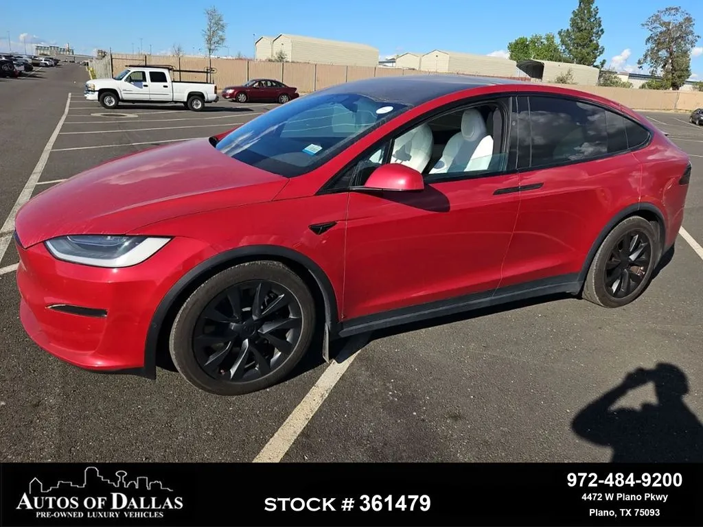 Red 2022 Tesla Model X for sale in Plano, TX