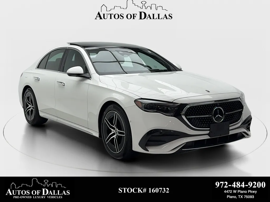 Black 2025 Mercedes-Benz E-Class E 350 AMG SPORT,NAV,CAM,PANO,BLIND SPOT,19" WLS for sale in Plano, TX