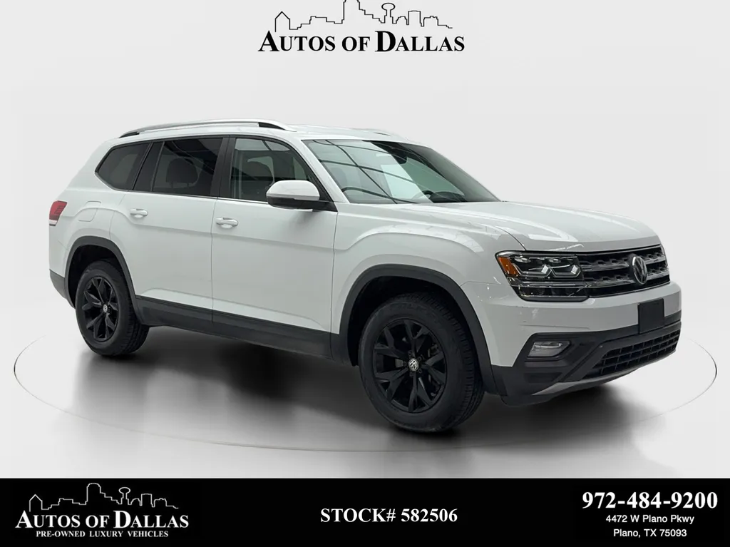 White 2018 Volkswagen Atlas 3.6L V6 SE for sale in Plano, TX