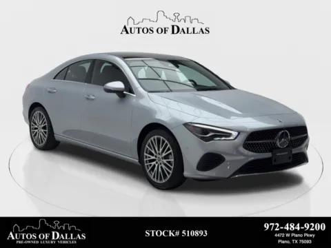 Silver 2025 Mercedes-Benz CLA 250 NAV,CAM,PANO,HTD STS,BLIND SPOT,18" WLS for sale in Plano, TX