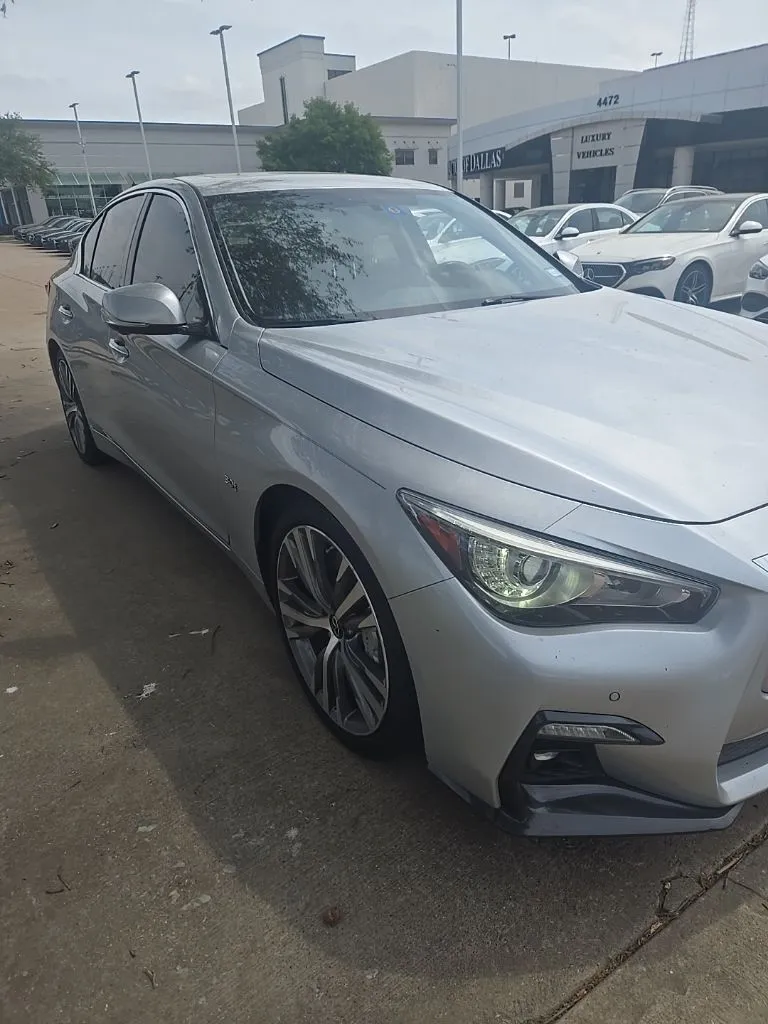 Silver 2020 INFINITI Q50 Sport for sale in Plano, TX