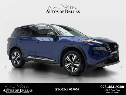 Blue 2021 Nissan Rogue SL for sale in Plano, TX