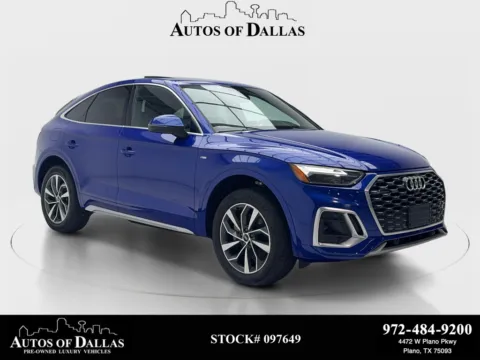 Blue 2022 Audi Q5 Sportback quattro S line Premium 45 TFSI for sale in Plano, TX
