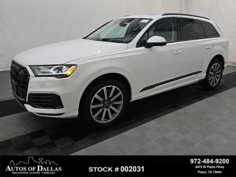 White 2023 Audi Q7 45 Premium Plus for sale in Plano, TX