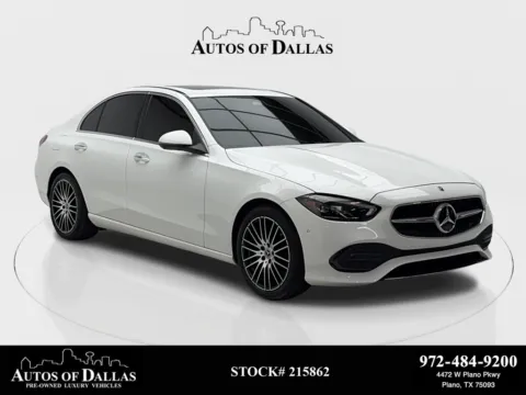 Black 2024 Mercedes-Benz C-Class C 300 NAV,CAM,SUNROOF,HTD STS,BLIND SPOT,18" WLS for sale in Plano, TX