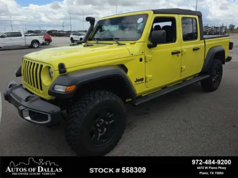 Yellow 2023 Jeep Gladiator Sport for sale in Plano, TX