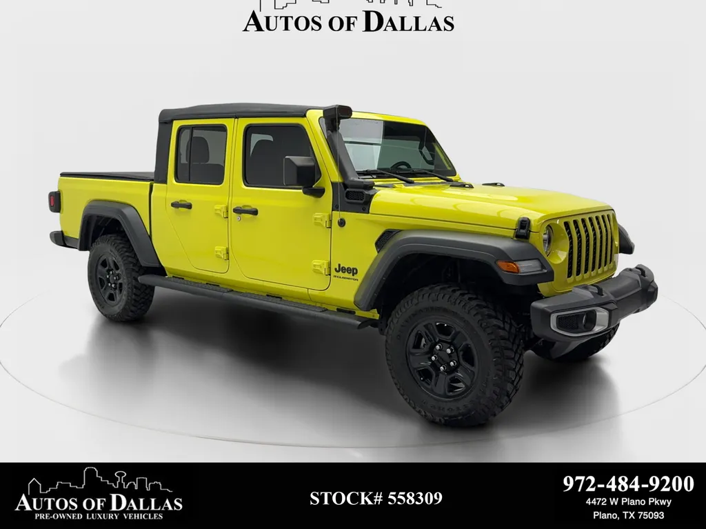 Yellow 2023 Jeep Gladiator Sport for sale in Plano, TX