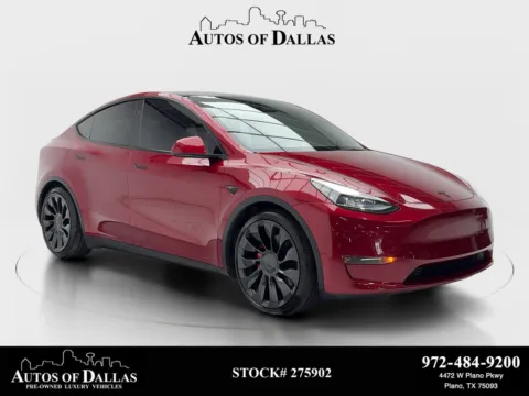Red 2024 Tesla Model Y Performance NAV,CAM,PANO,HTD STS,21" WLS for sale in Plano, TX