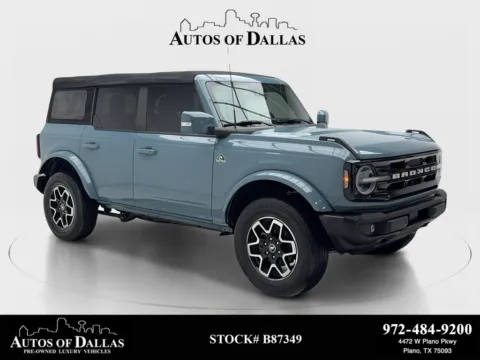 Blue 2022 Ford Bronco Outer Banks for sale in Plano, TX