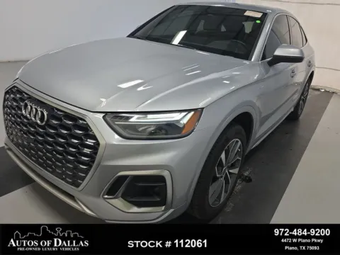 Black 2022 Audi Q5 Sportback quattro S line Prem Plus 45 TFSI for sale in Plano, TX