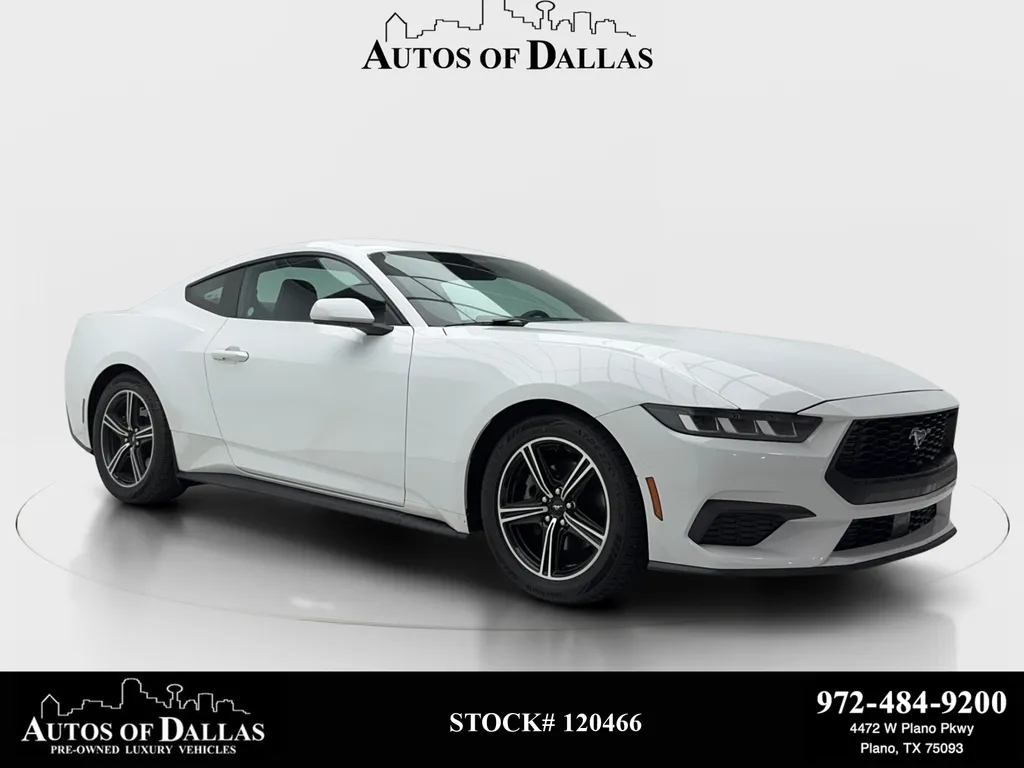 White 2024 Ford Mustang EcoBoost Premium for sale in Plano, TX