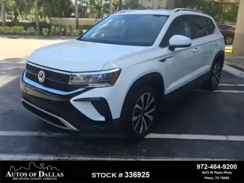 White 2023 Volkswagen Taos 1.5T SE for sale in Plano, TX