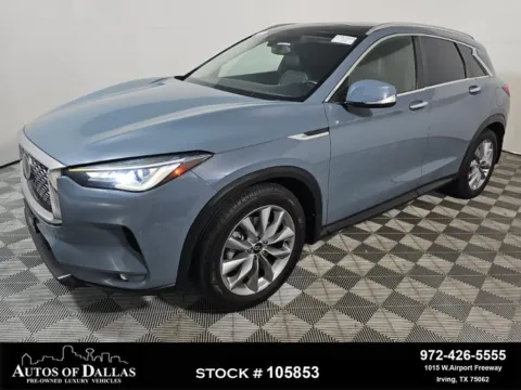 Gray 2022 INFINITI QX50 LUXE for sale in Plano, TX