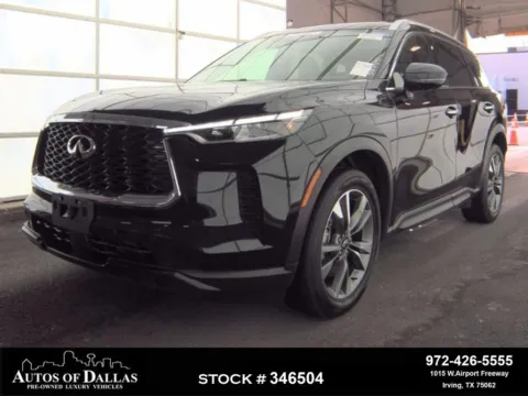 Black 2025 INFINITI QX60 LUXE for sale in Plano, TX